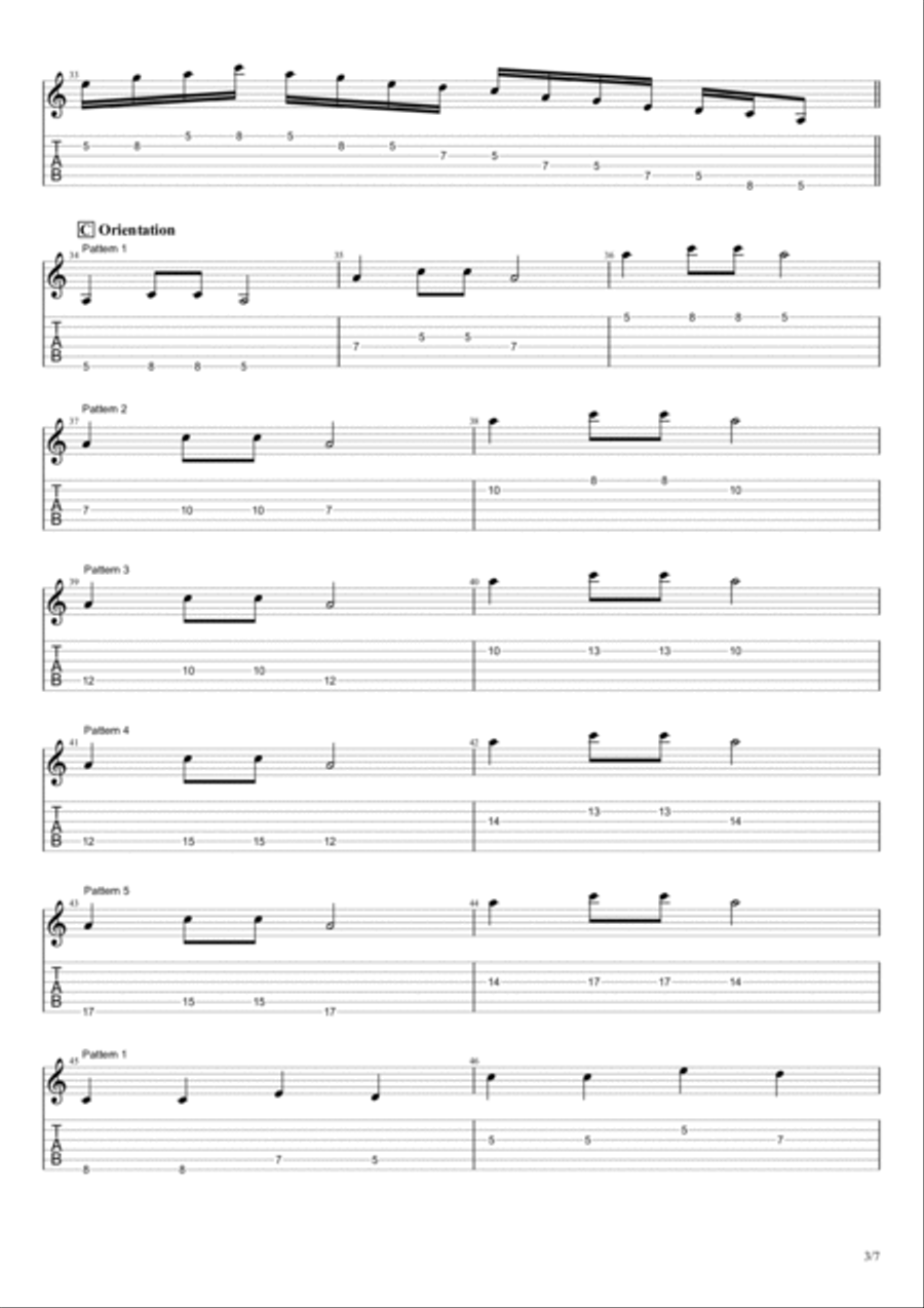Guitar Bootcamp - Minor Pentatonic Guitar Tablature scores gallery preview page 3