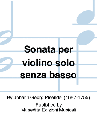 Book cover for Sonata in la minore (Ms, D-Dl)