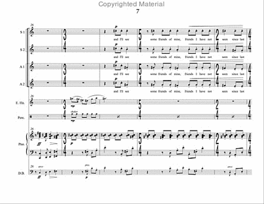Song of Summer (choral score) SSAA scores gallery preview page 8