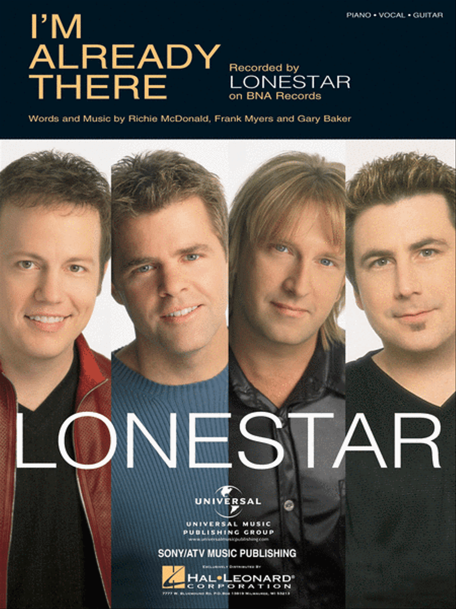 I'm Already There Piano, Vocal, Guitar scores gallery preview page 1