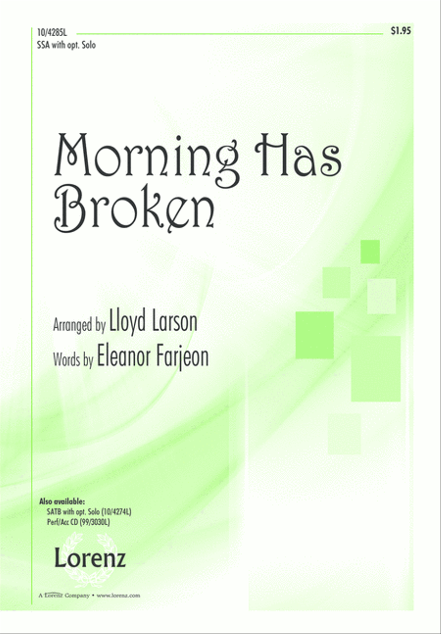 Morning Has Broken SSA scores gallery preview page 2