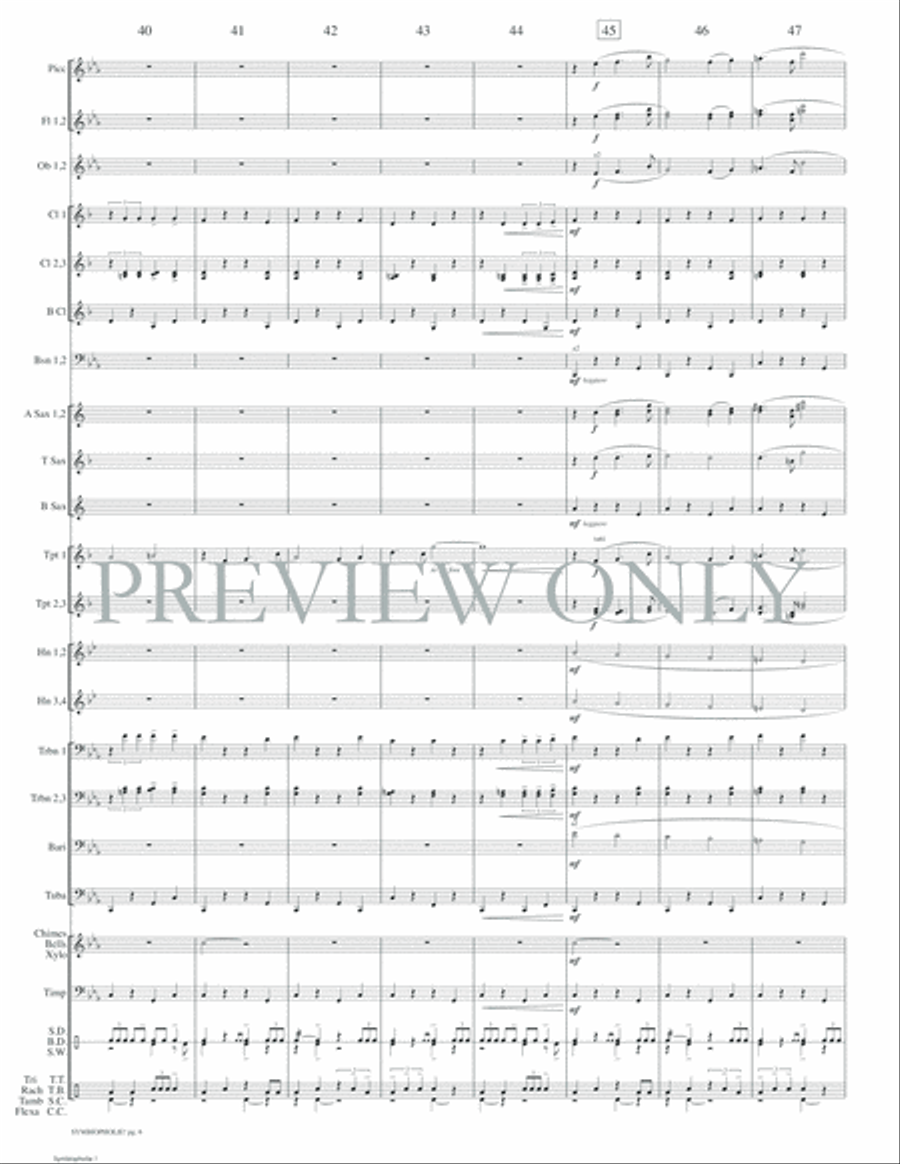 Symbiopholie! Concert Band scores gallery preview page 9