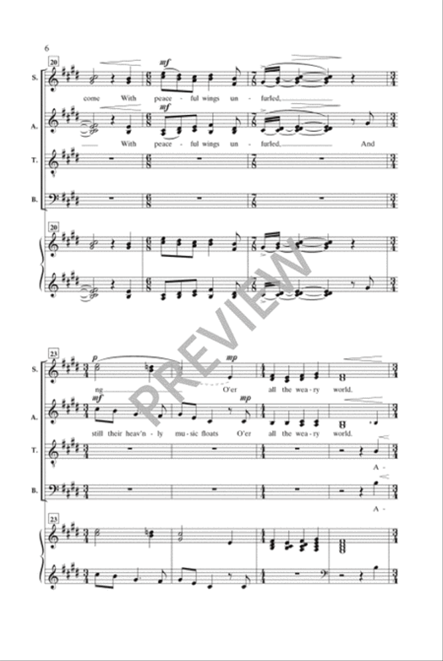 Midnight Clear Divisi scores gallery preview page 7