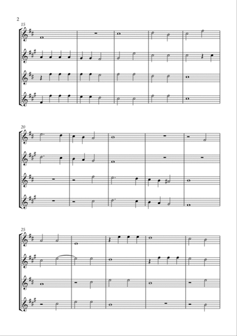 Mille Regretz Mille Regretz Saxophone Quartet scores gallery preview page 2