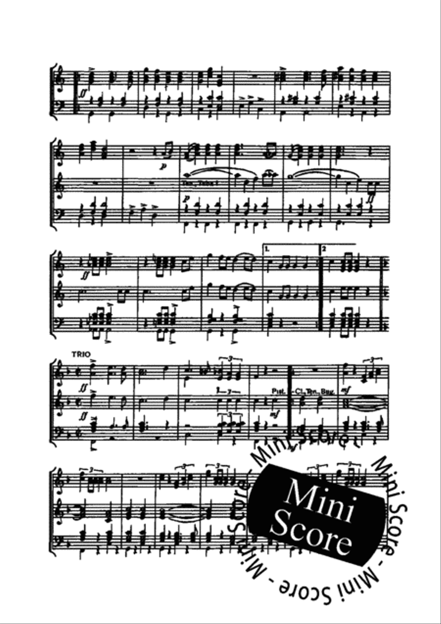 Der Treue Husar Der Treue Husar Concert Band scores gallery preview page 5