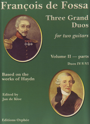 Book cover for Three Grand Duos for two guitars