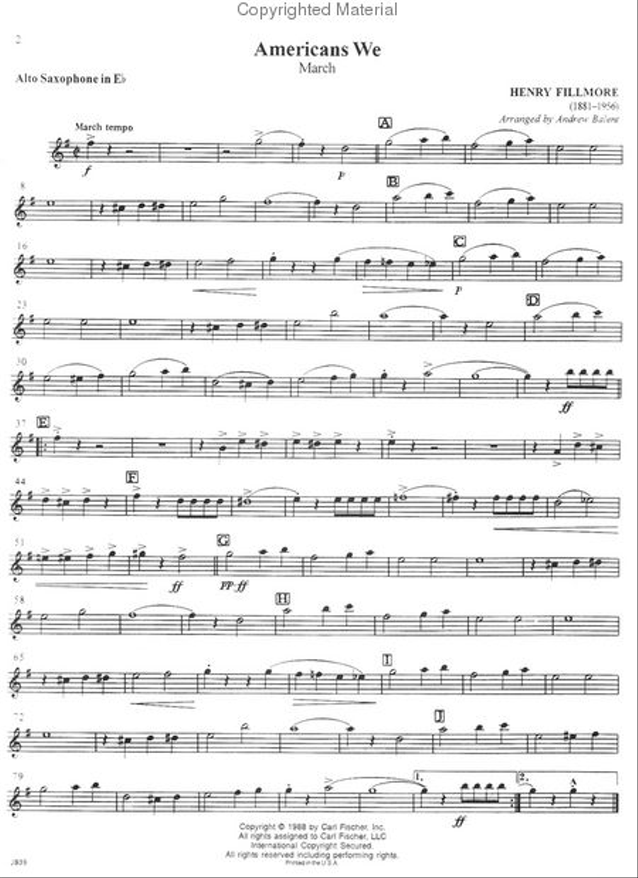 March Spectacular Concert Band Methods scores gallery preview page 2