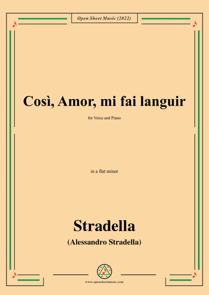 Stradella-Così,Amor,mi fai languir,in a flat minor image number null