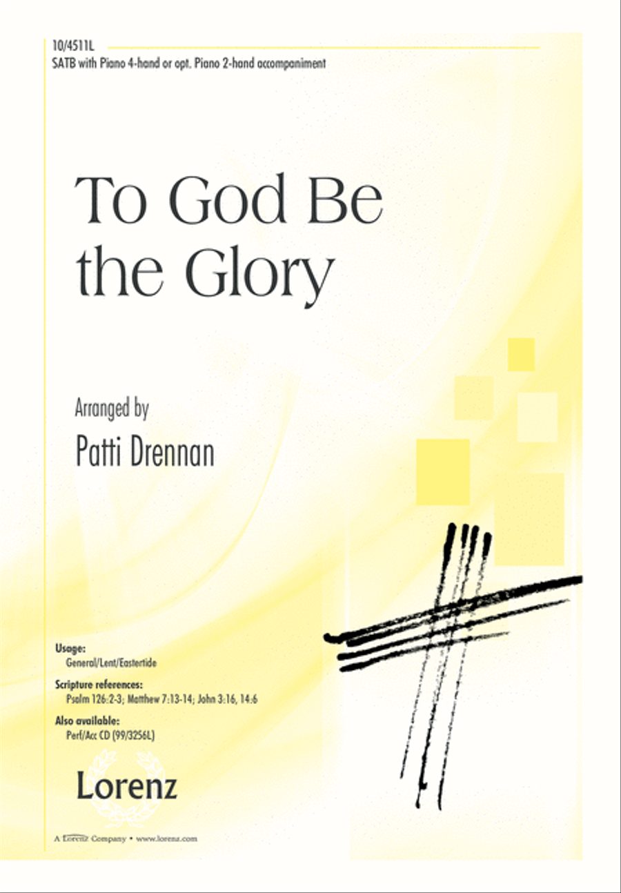 To God Be the Glory 4-Part scores gallery preview page 1
