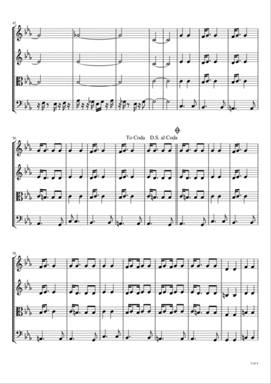 Summer In The City String Quartet scores gallery preview page 4