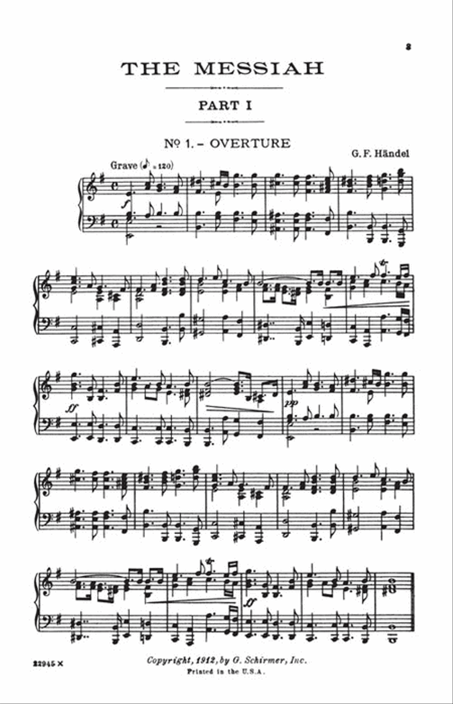 Messiah (Oratorio, 1741) 4-Part scores gallery preview page 5