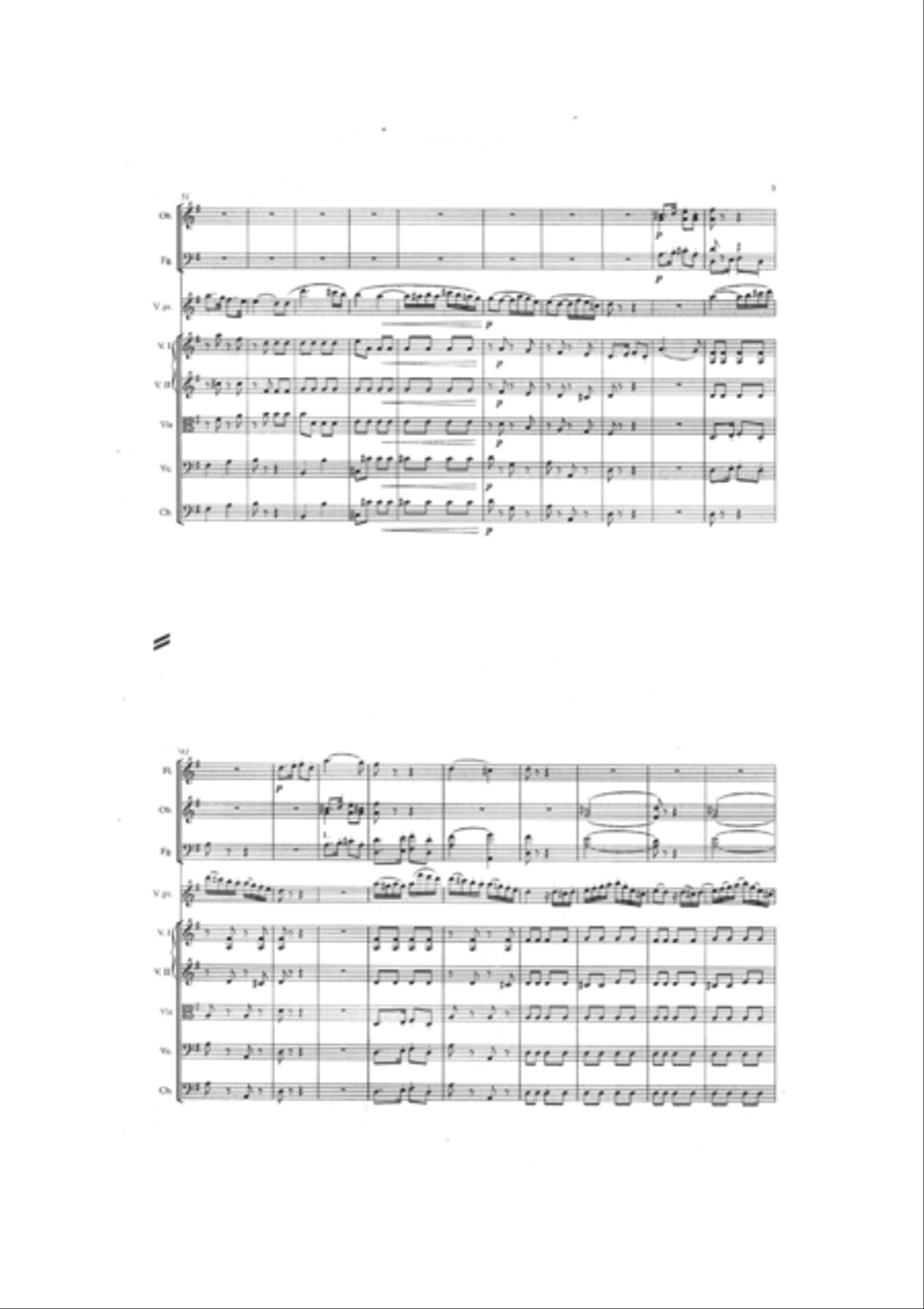 Finale for Beethoven's Violin Concerto in C major WoO 5 Chamber Orchestra scores gallery preview page 3