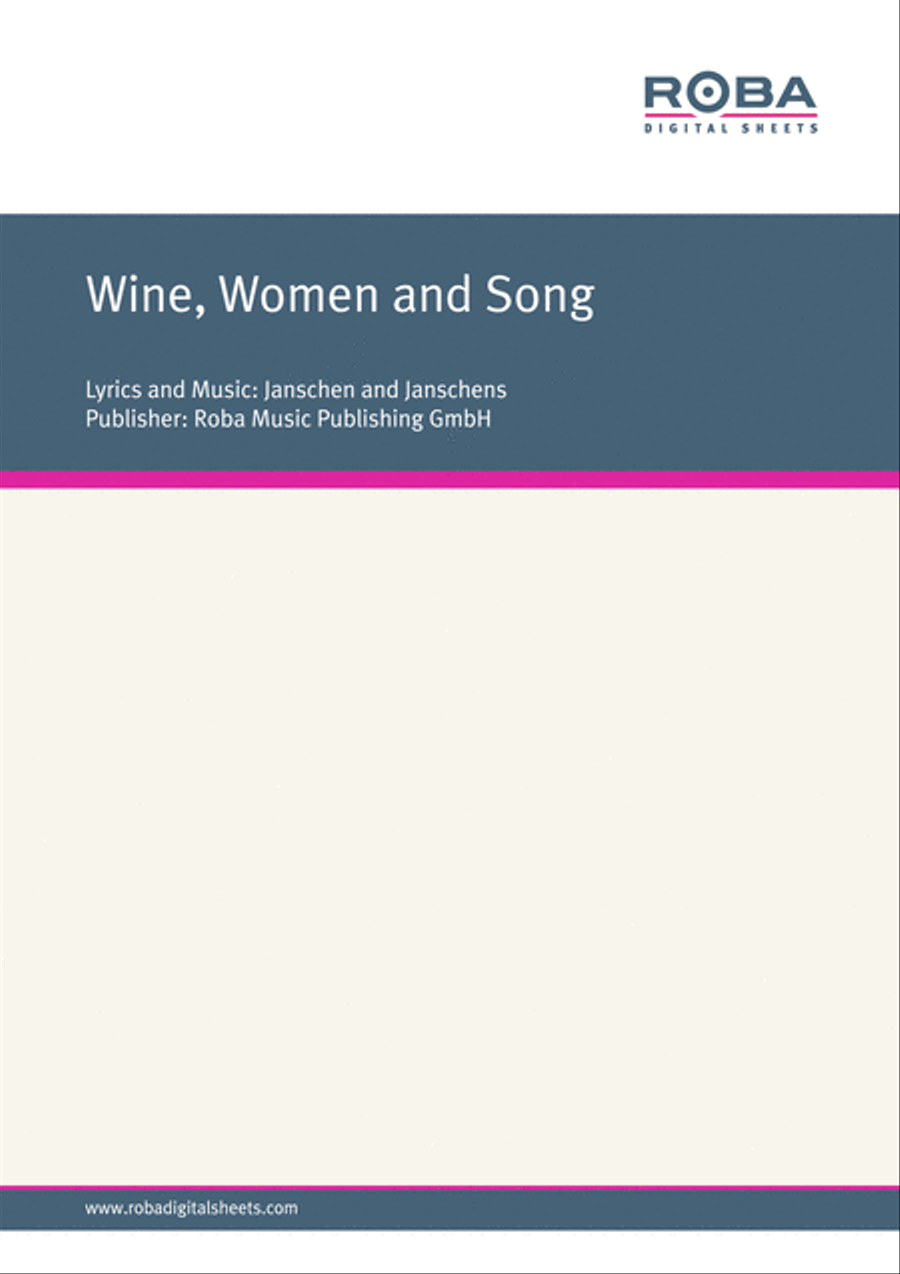 Wine, Women and Song Voice scores gallery preview page 1