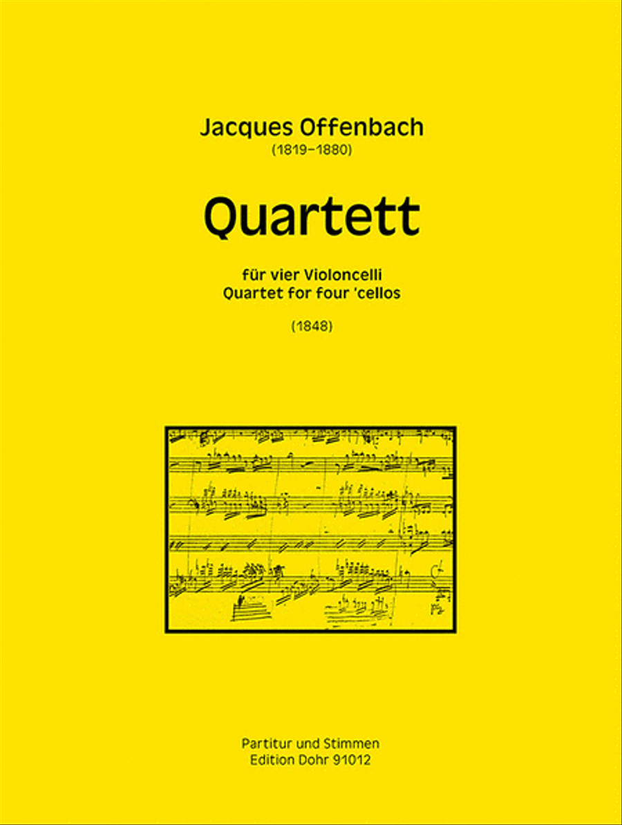 Quartett für vier Violoncelli (1840) (Neuausgabe 2015) Cello scores gallery preview page 1