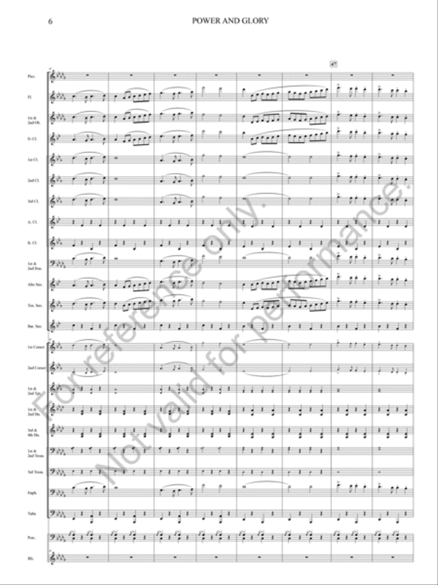 Power And Glory Power And Glory Concert Band scores gallery preview page 16
