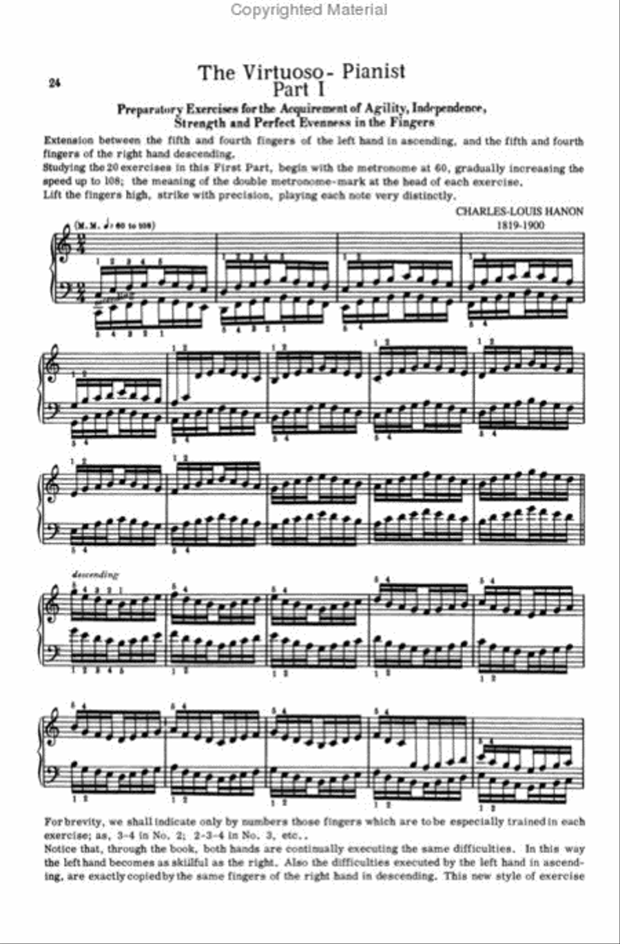 Czerny And Hanon For Intermediate Grades