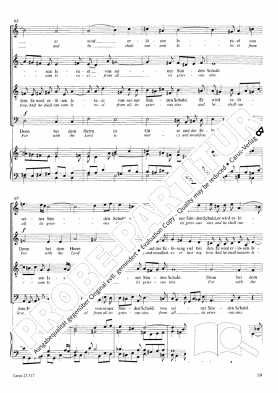 Psalm 130 4-Part scores gallery preview page 20