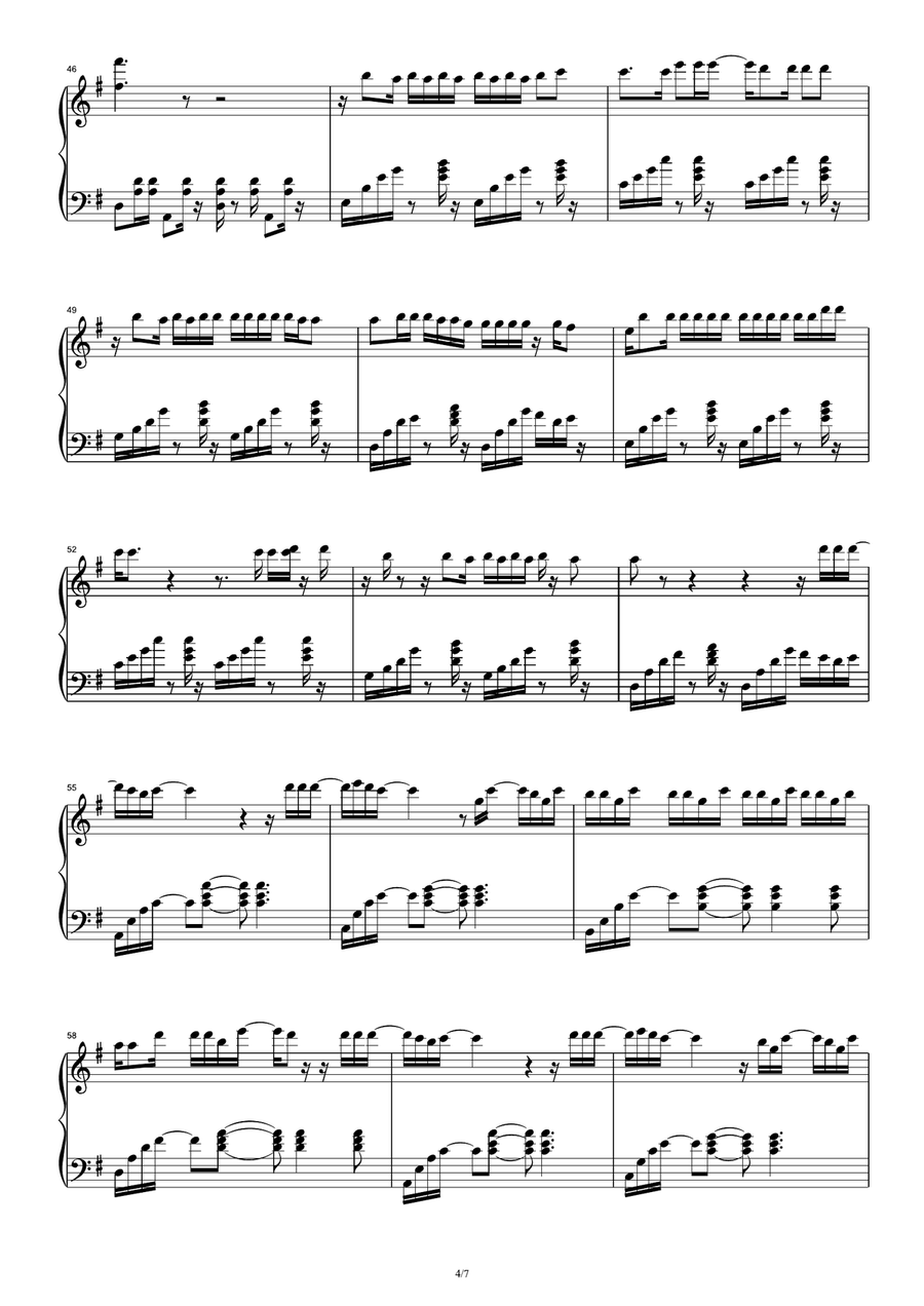 Bailando Bailando Piano Solo scores gallery preview page 4