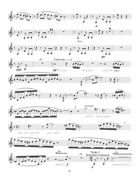 Oasis for Bb Clarinet Solo