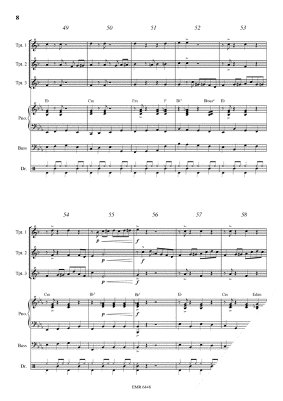 My Old Kentucky Home Trumpet Trio scores gallery preview page 8