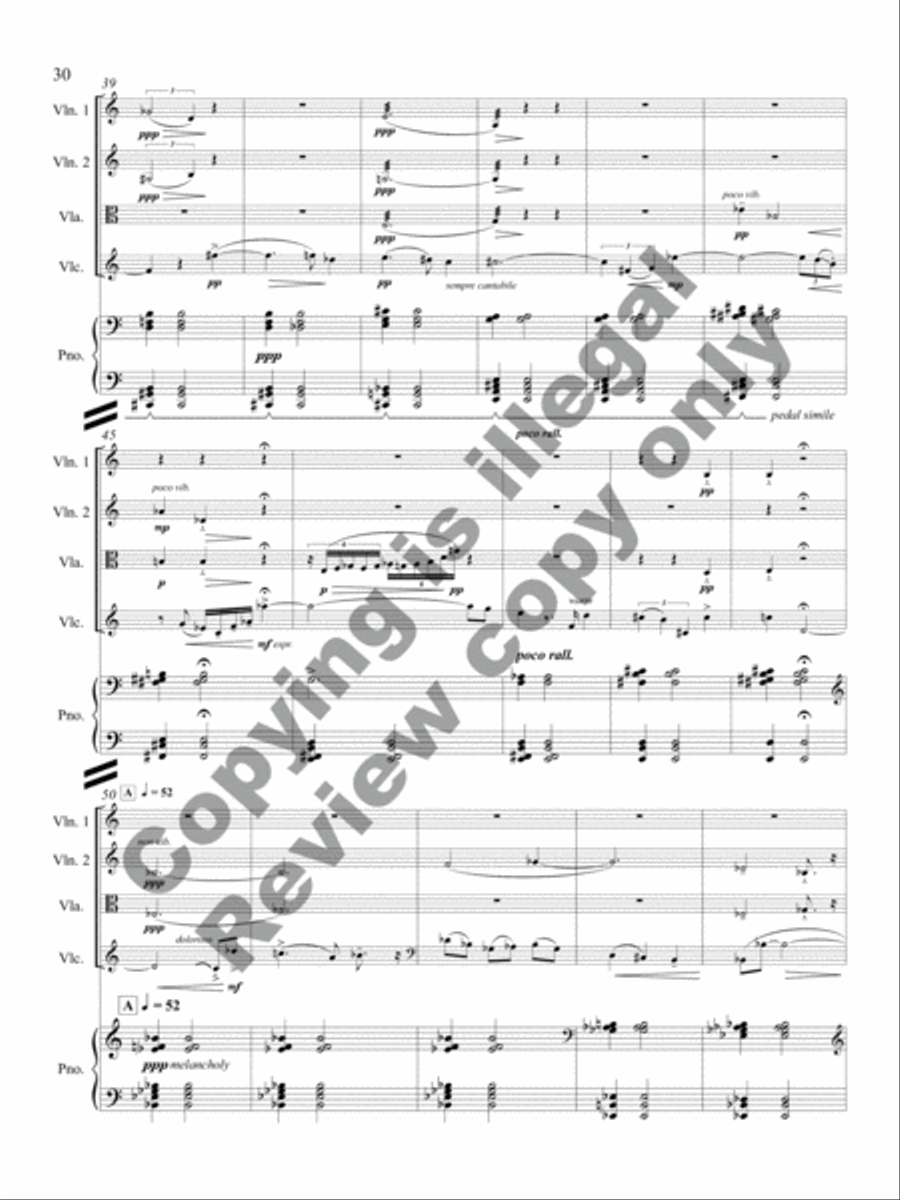 Revelations Piano Quintet scores gallery preview page 21