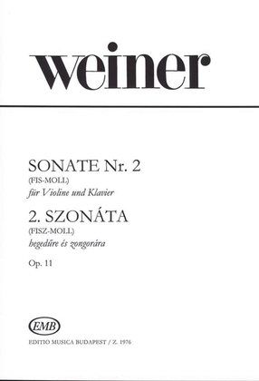 Book cover for Sonate Nr. 2 Op. 11 (Fis-Moll)