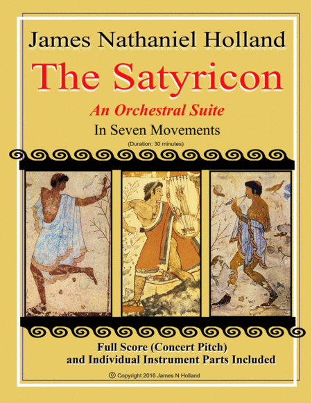 The Satyricon Orchestral Suite in Seven Movements Full Score and Individual Parts from the Ballet "T image number null