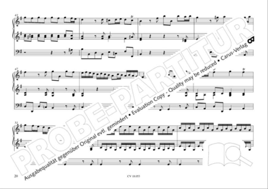 Das Husumer Orgelbuch von 1758 Organ Solo scores gallery preview page 21
