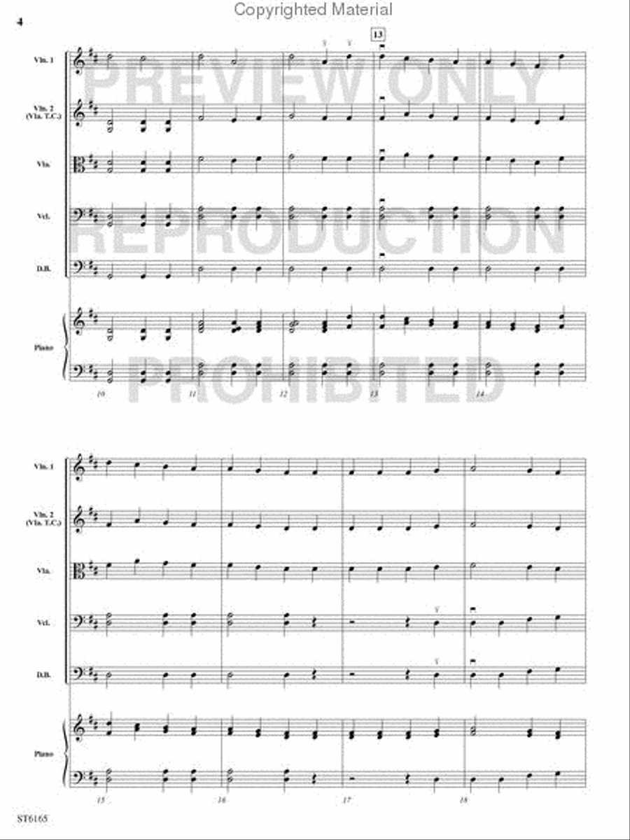 A Celtic Christmas Fantasy String Orchestra scores gallery preview page 3