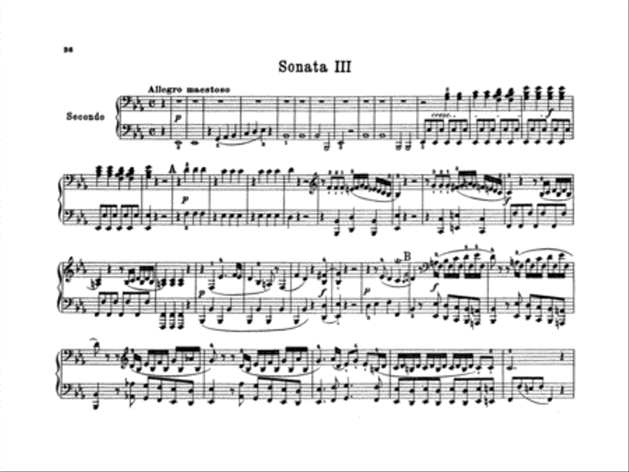 Clementi: Sonatas Piano Duet scores gallery preview page 1