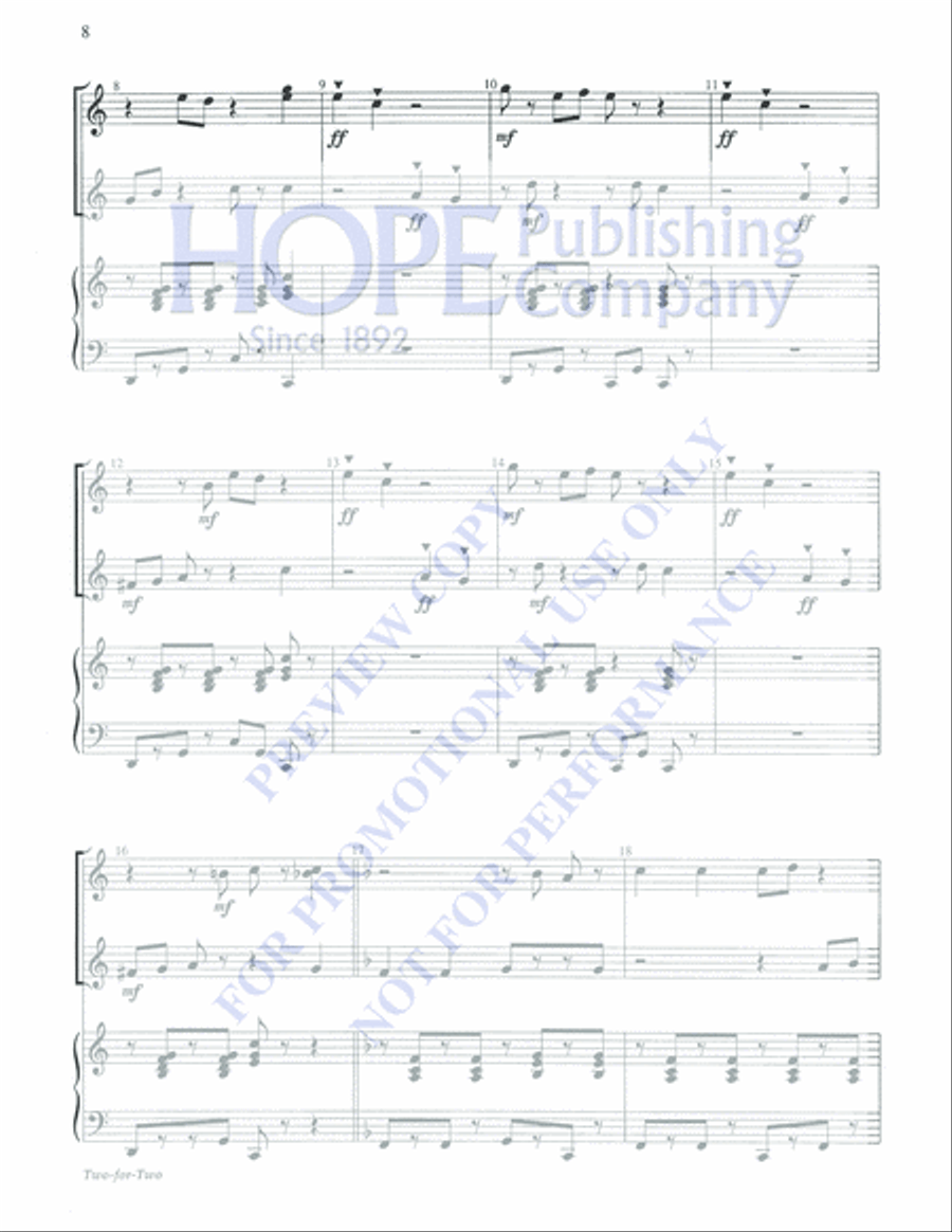 Two-For-Two Percussion scores gallery preview page 16