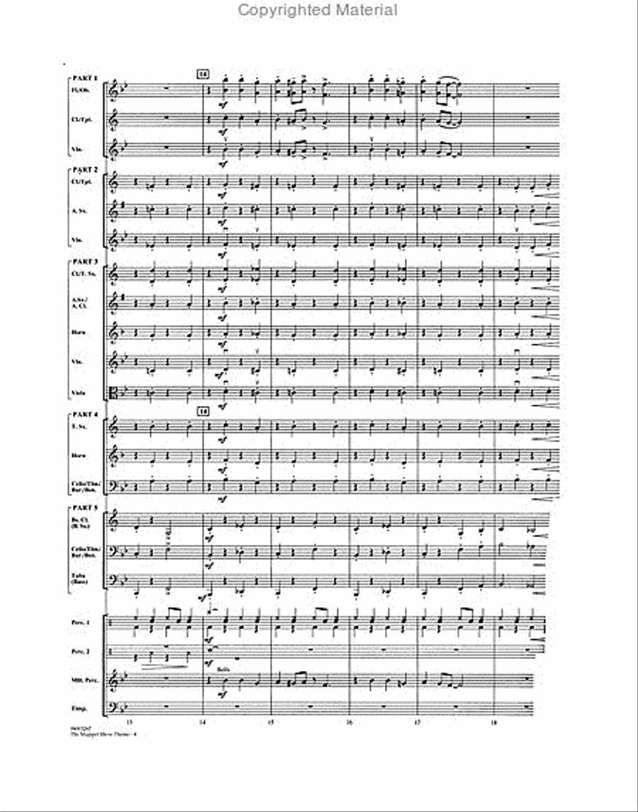 The Muppet Show Theme Concert Band scores gallery preview page 4