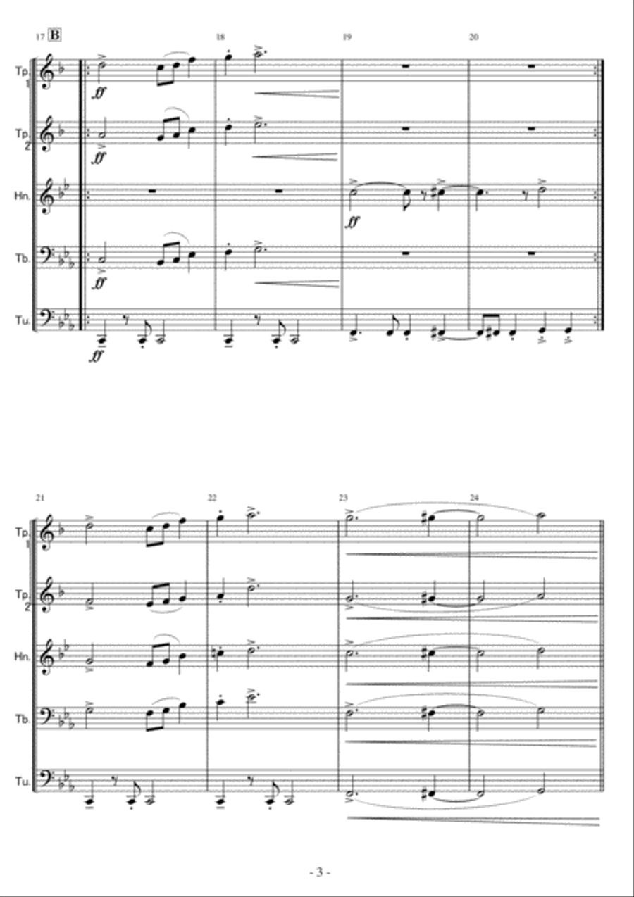 21st Century Schizoid Man Brass Ensemble scores gallery preview page 3
