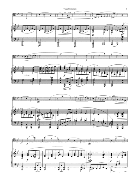 Three Romances for Trombone and Piano op. 94