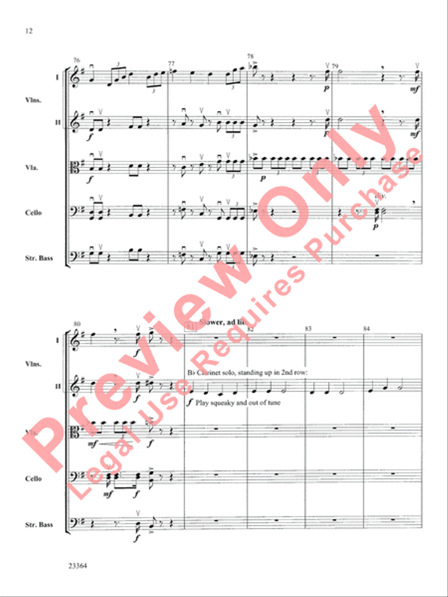 The Adventures of Stringman String Orchestra scores gallery preview page 13