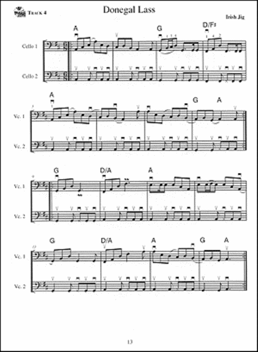 Celtic Grooves for Two Cellos: 47 Irish and Scottish Tunes String Duet scores gallery preview page 2