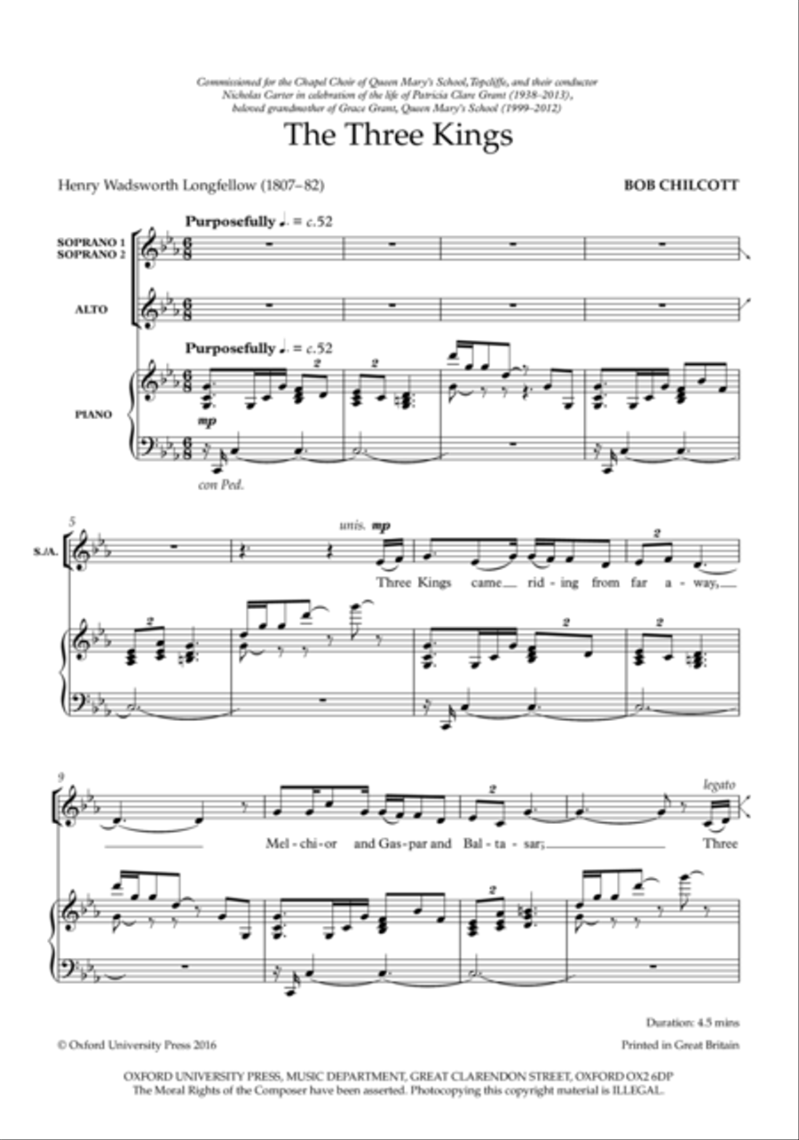 The Three Kings SSA scores gallery preview page 2