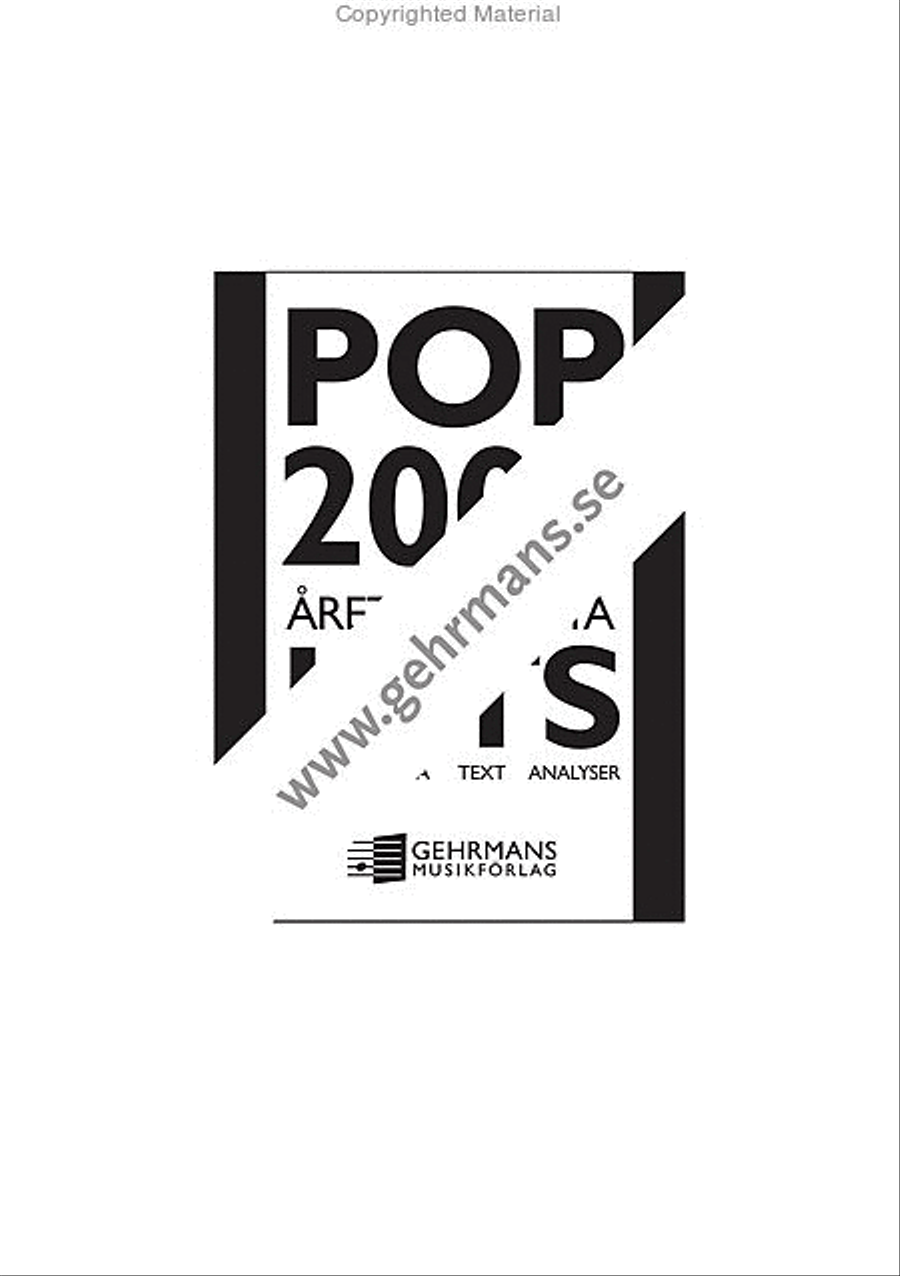 Pop 2006 Pop 2006 Piano, Vocal, Guitar scores gallery preview page 2