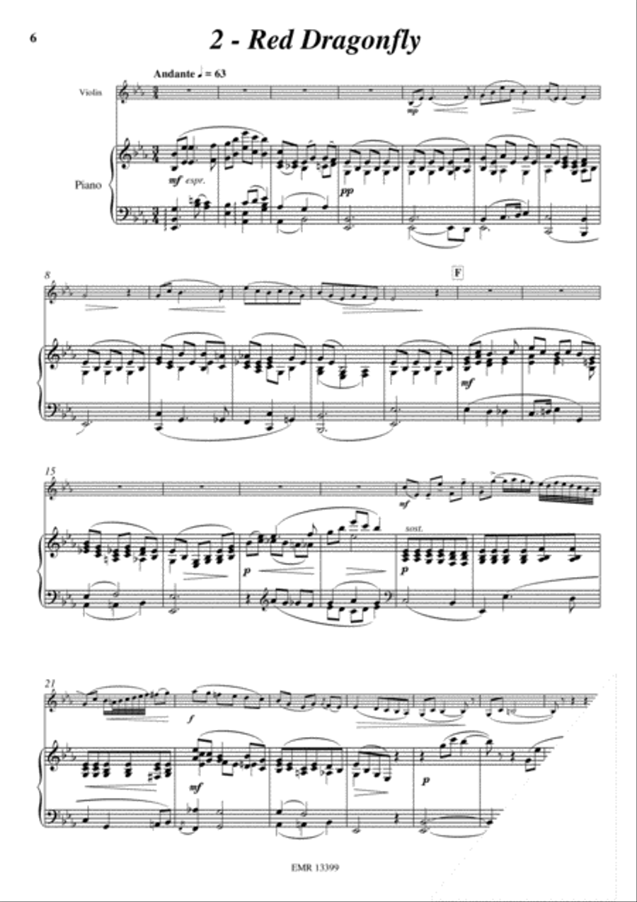 Japanese Folksongs Violin Solo scores gallery preview page 4