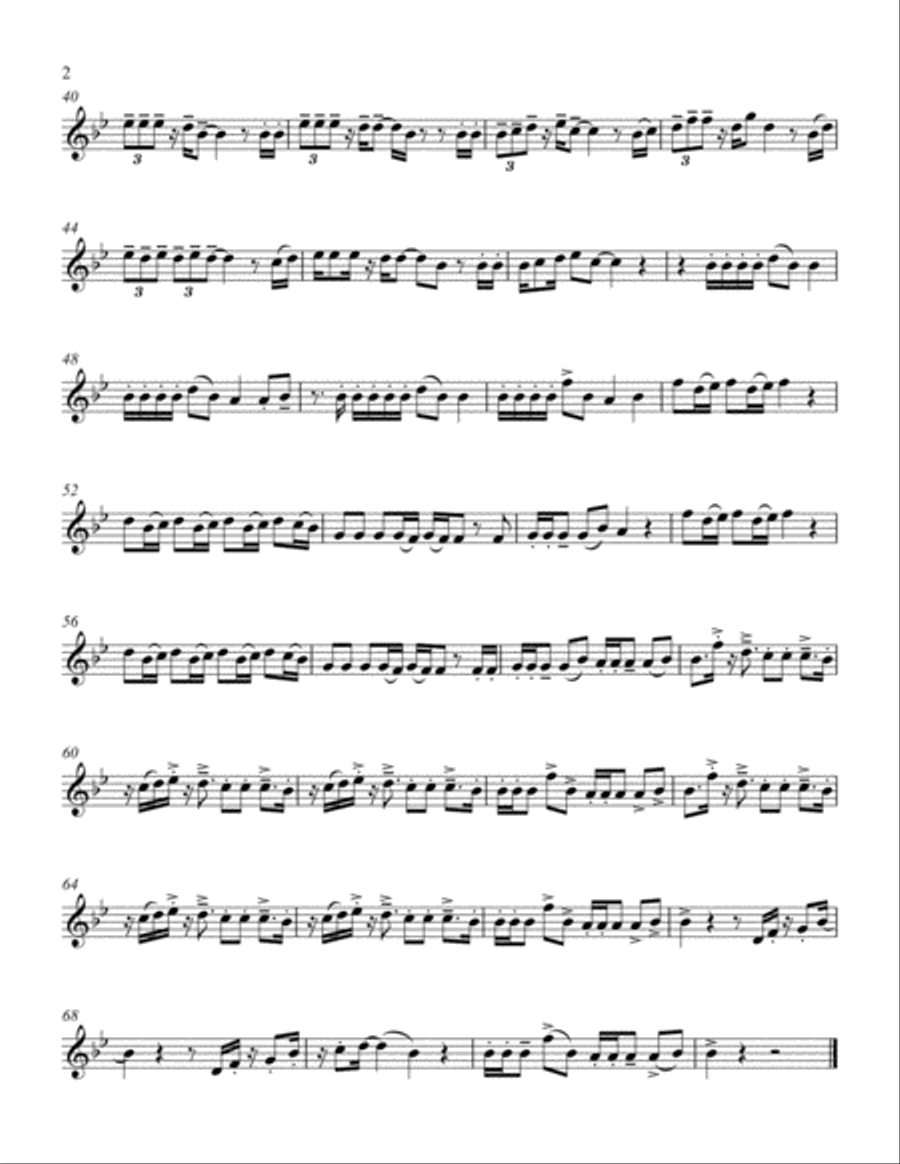 Memories Flute Solo scores gallery preview page 2