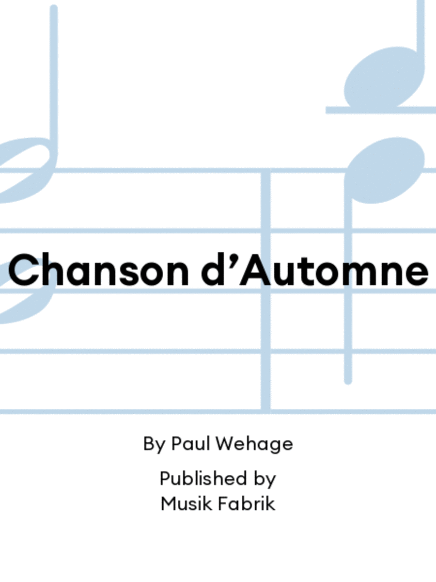 Chanson d’Automne C Trumpet scores gallery preview page 1