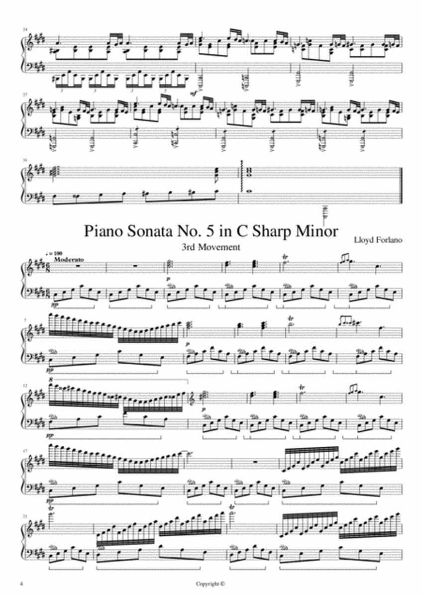 Piano Sonata No. 5 in C Sharp Minor image number null