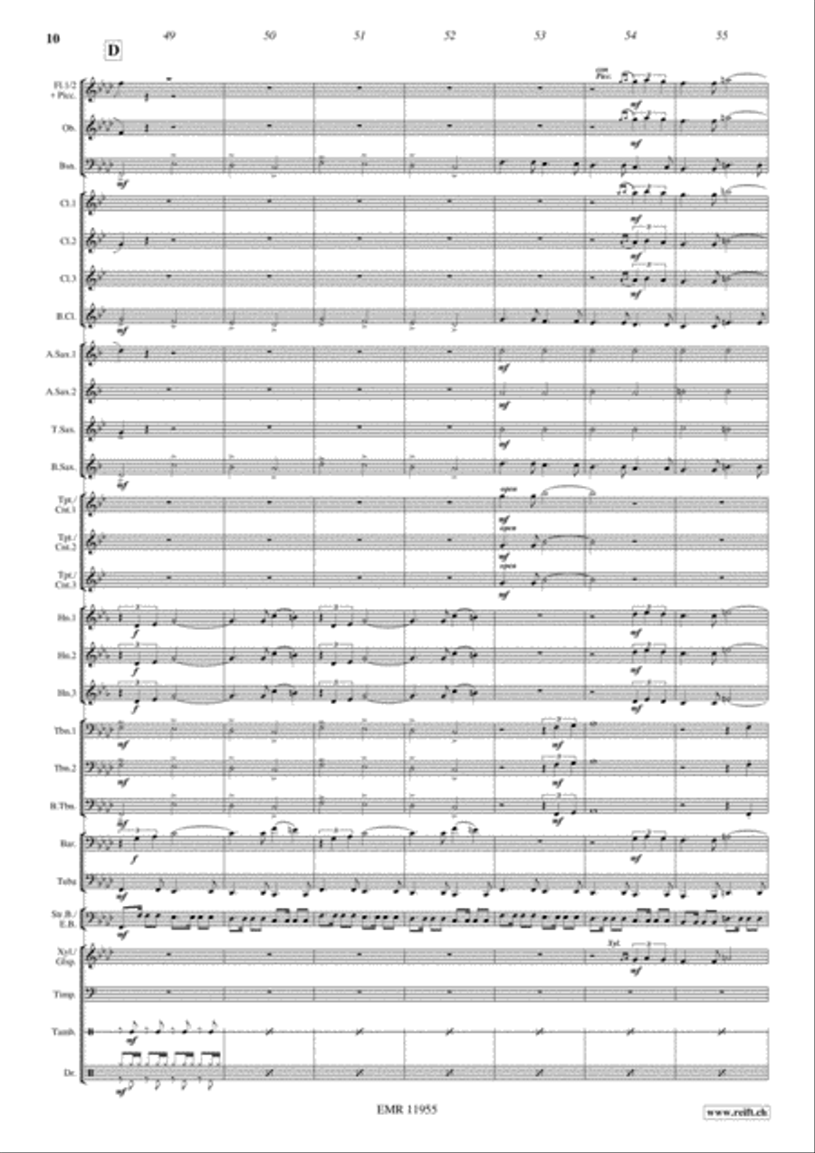 On Her Majesty's Secret Service Concert Band scores gallery preview page 11