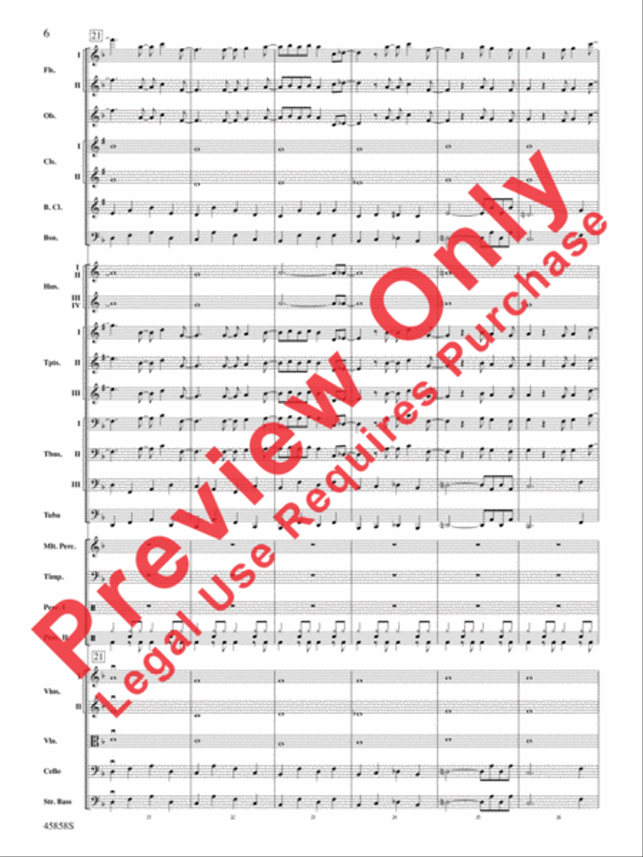 Hamilton, Suite from the Broadway Musical Full Orchestra scores gallery preview page 5