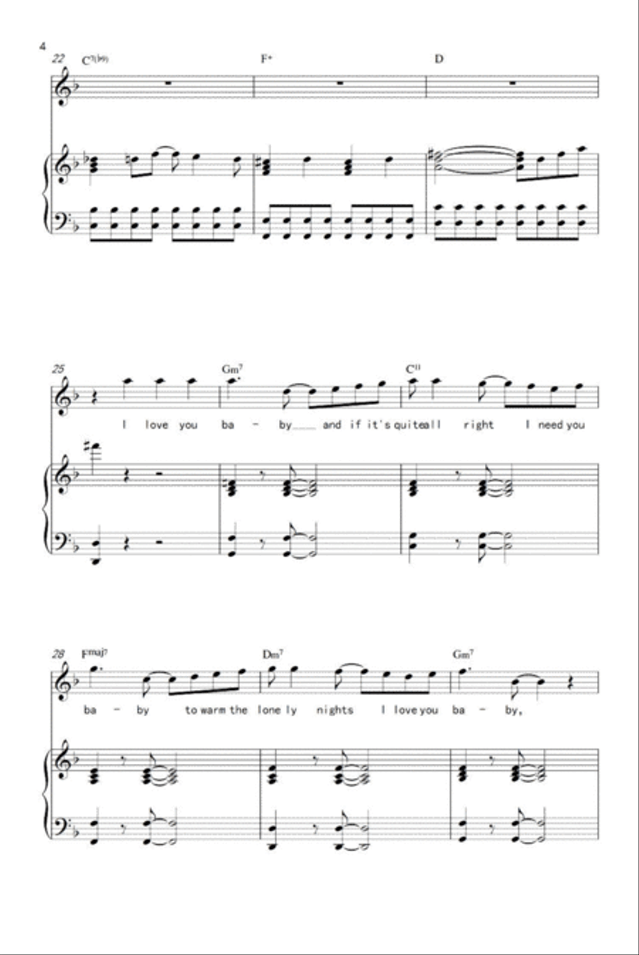 Can't Take My Eyes Off Of You Piano, Vocal scores gallery preview page 4