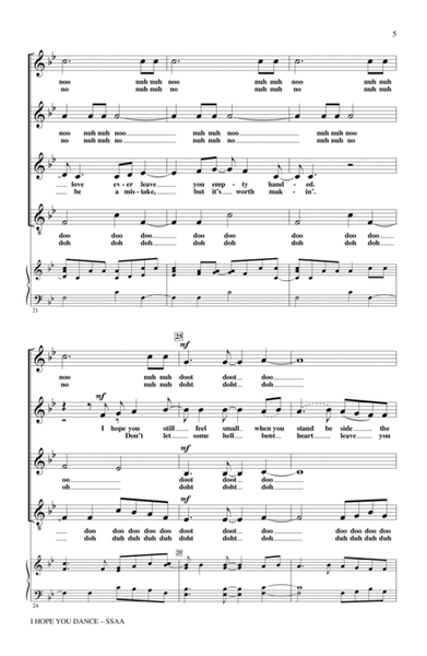 I Hope You Dance by Lee Ann Womack Choir - Digital Sheet Music