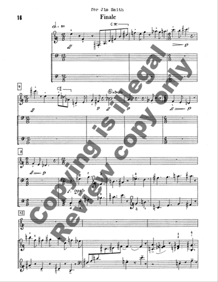 Partita for Guitar and Organ Manuals Guitar scores gallery preview page 7