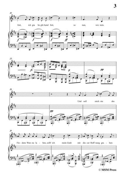 Schubert-Schatzgräbers Begehr,Op.23 No.4,in b minor,for Voice&Piano image number null
