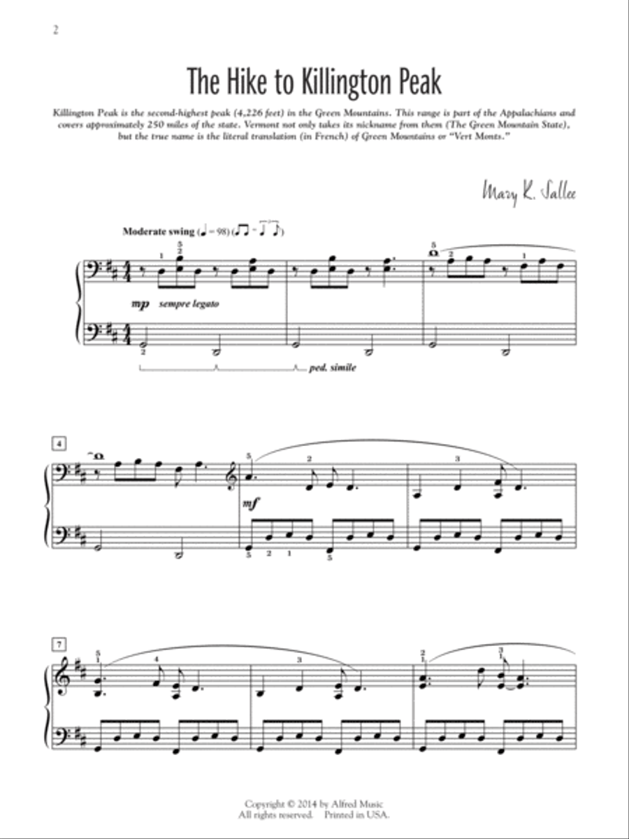 Scenes of Vermont Piano Solo scores gallery preview page 2