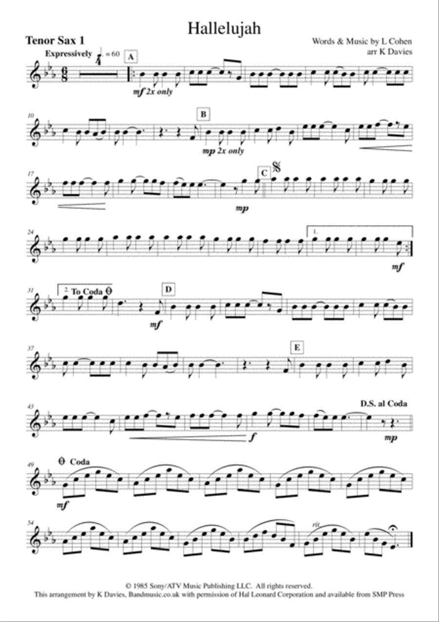 Hallelujah Small Ensemble scores gallery preview page 6